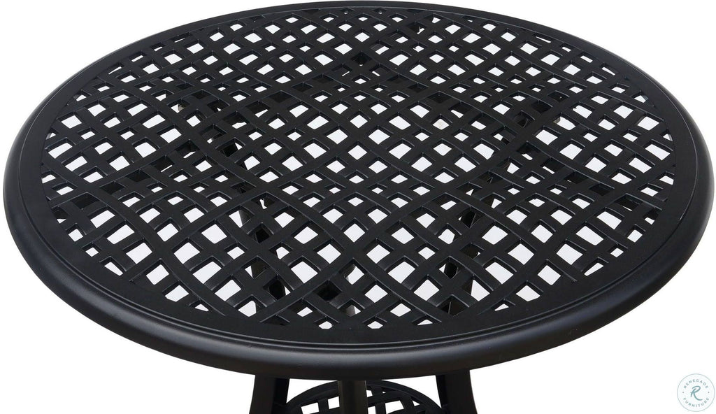 Black Bistro Table Set P235377