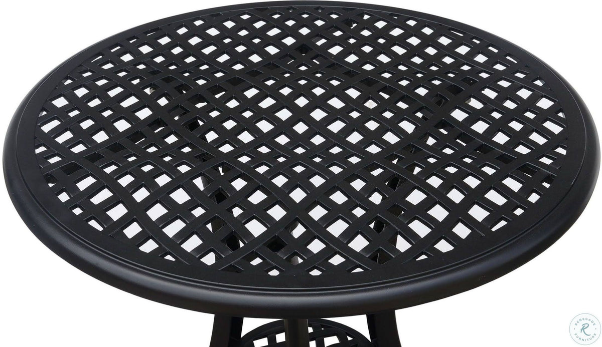 Black Bistro Table Set P235377