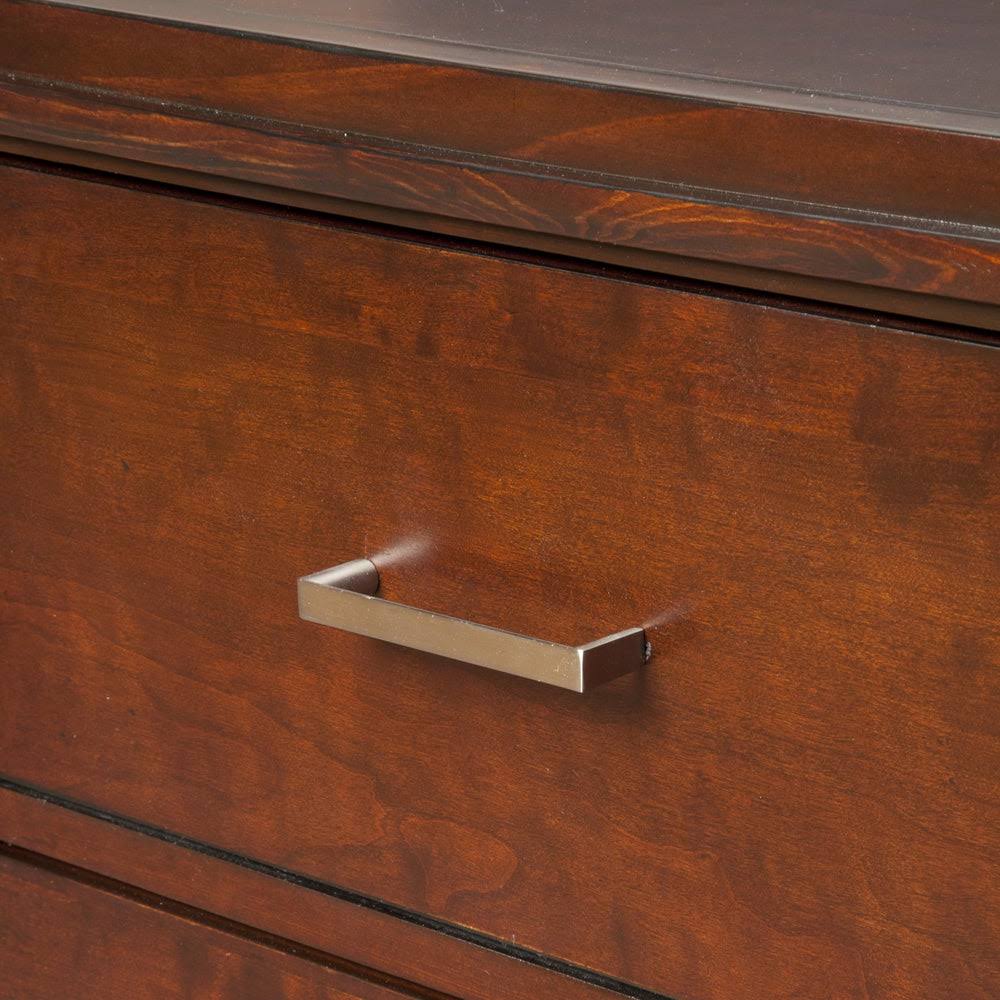 Cherry Solid Wood Nightstand 2 Drawer N222