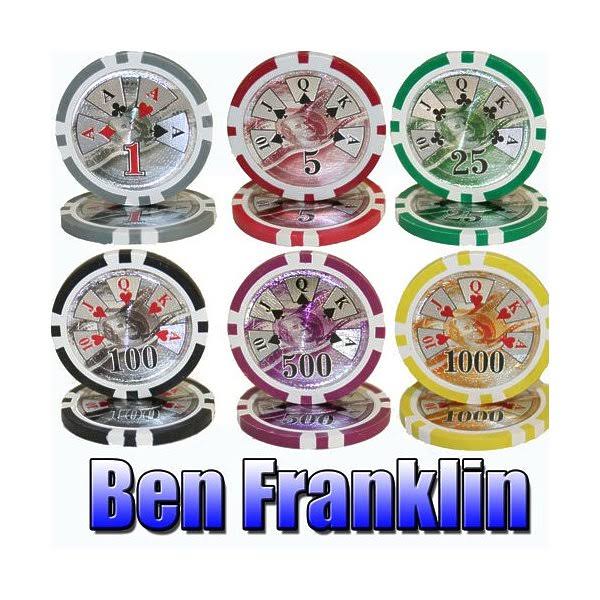 14g Poker Chip Set in Aluminum Carry Case D87386