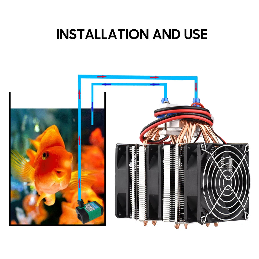 180W Semiconductor Aquarium Chiller for 40 Liters A733