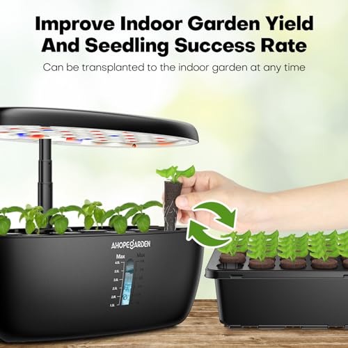 40 Cells Reusable Seed Starter Tray with Humidity Dome, 2 Packs C925