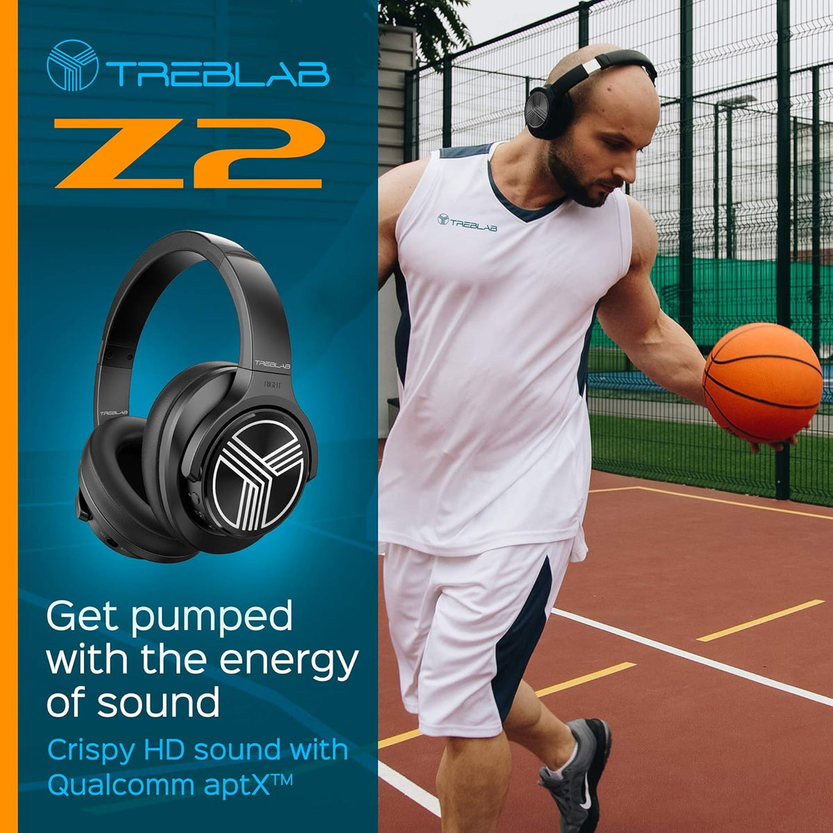 Over Ear Workout Headphones with Microphone J585