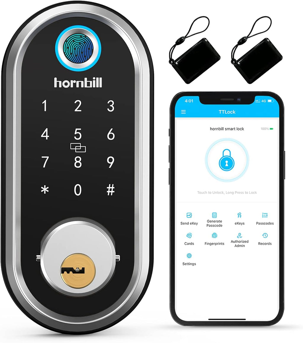 Fingerprint Deadbolt Smart Lock with Touchscreen Keypad L17474