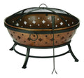 22.4 in. H x 35.8 in. W x 22 in. D Steel Wood Fire Pit K434236