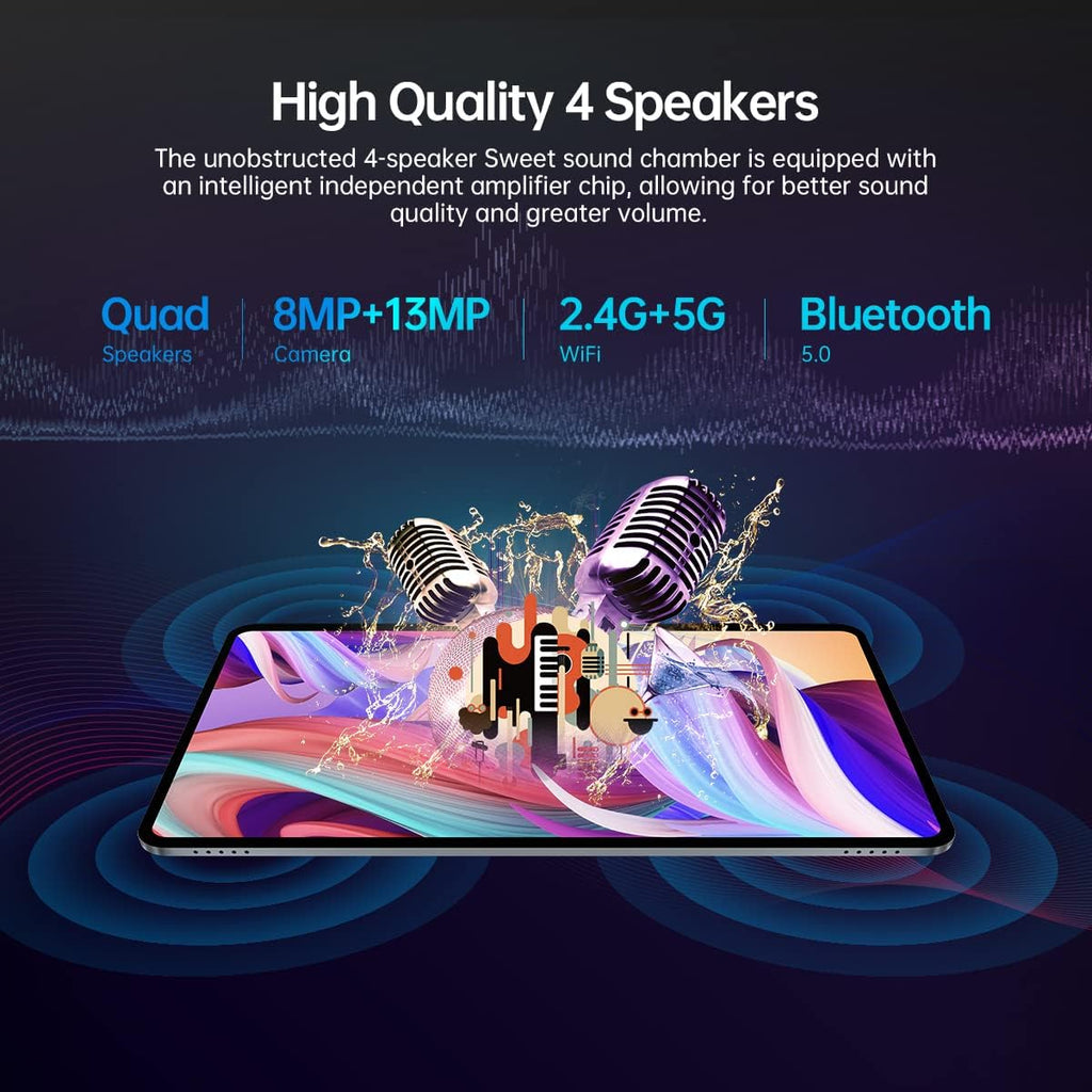 Android 11 Tablet 10.4 Inch, 8GB RAM 128GB ROM, Octa-Core, 1200x2000 IPS HD Touchscreen, 7000mAh D486156