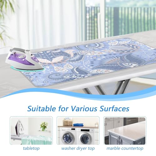 Large 47 x 28 inch Ironing Mat with Silicone Iron Rest W427154