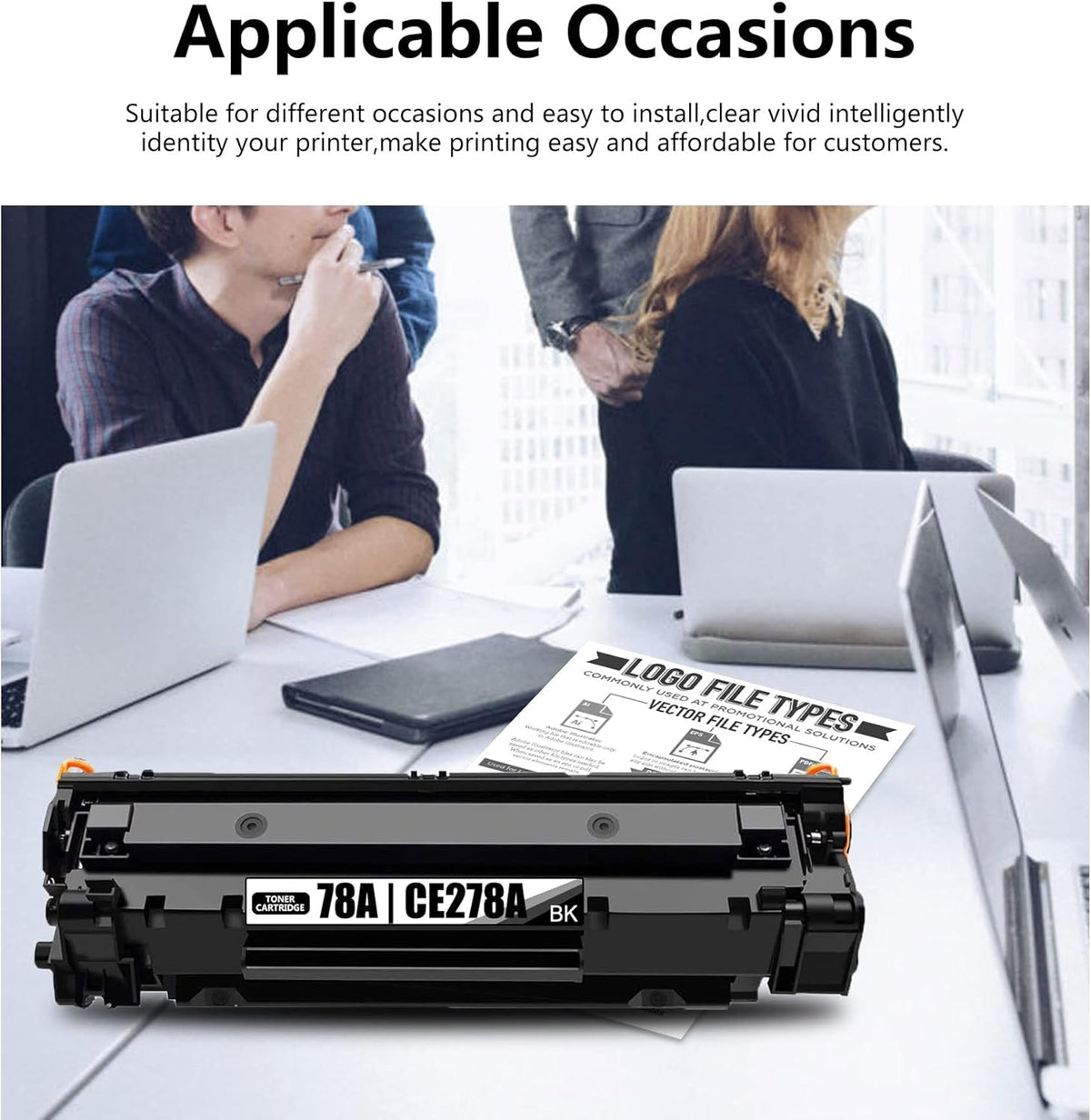 Compatible 3-Pack 78A Toner Cartridge Replacement V715216