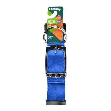Solid Dog Collar with Metal Buckle F715