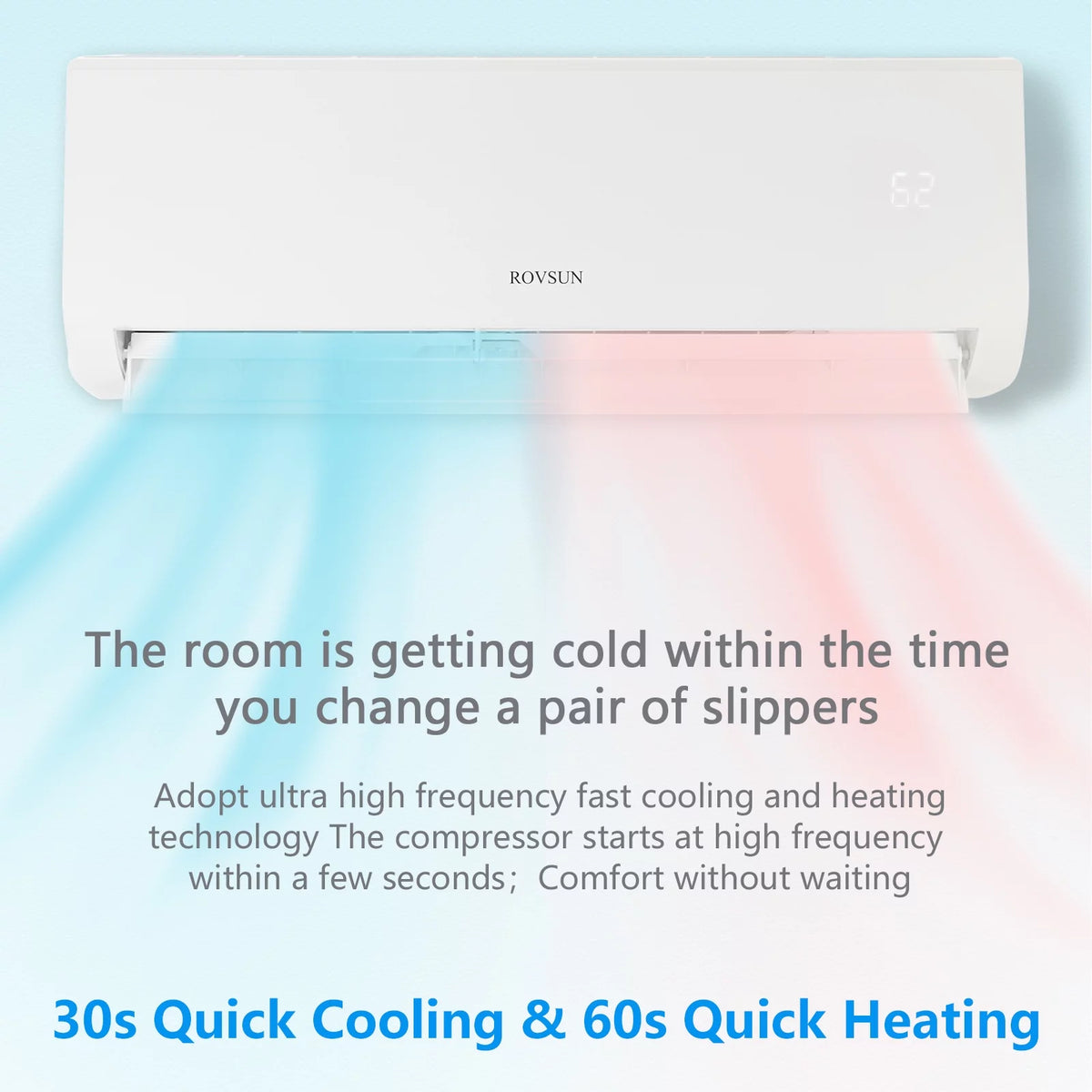 9,000 BTU Mini Split AC/Heating System with Inverter G45112