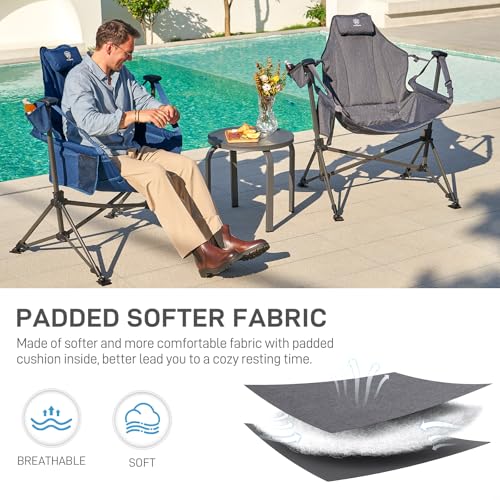 Oversized Padded Hammock Camping Chair with Cup Holder C844233