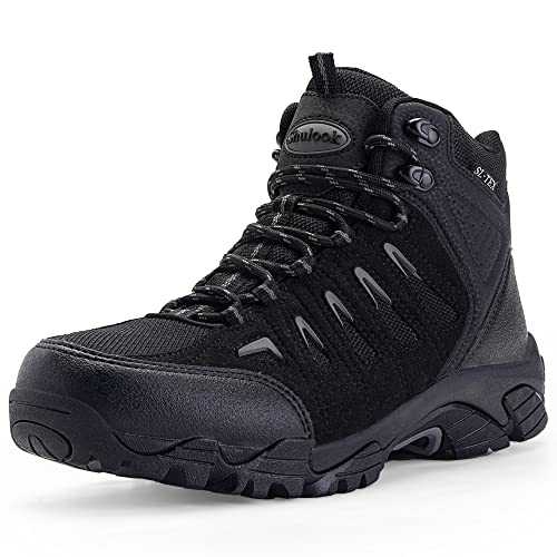 Men's Waterproof Non-Slip Lightweight Mid Top Hiking Boots I804