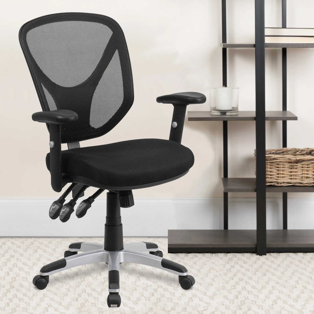Black Mesh Ergonomic Task Office Chair X449997
