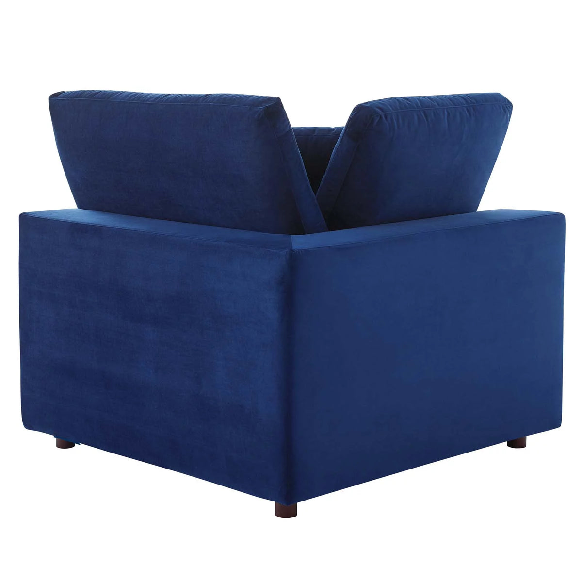 Blue Navy Velvet Sectional Sofa Set F657434