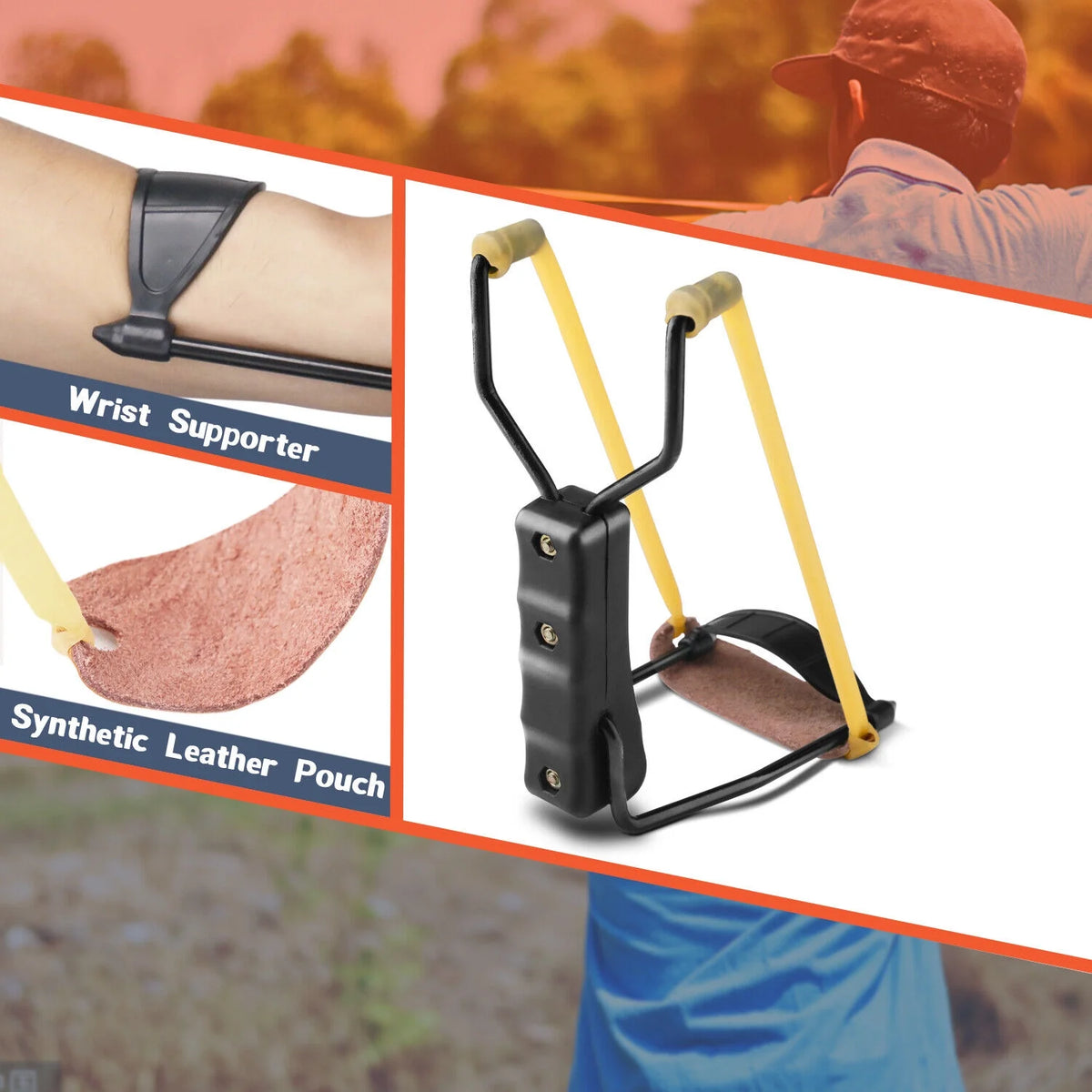 Folding Pocket Rocket Hand Slingshot E5991