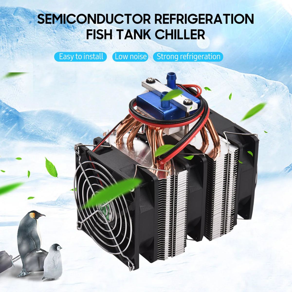 180W Semiconductor Aquarium Chiller for 40 Liters A733