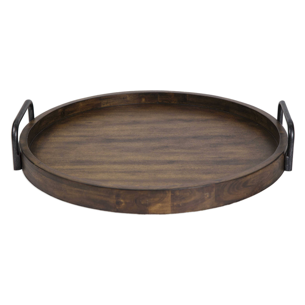 Round Wooden Tray F918