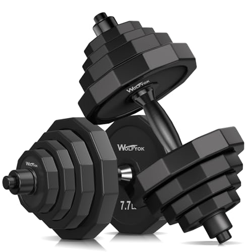 Adjustable Dumbbell Set with Solid Steel and Connector Q72949