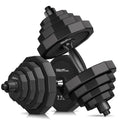 Adjustable Dumbbell Set with Solid Steel and Connector Q72949