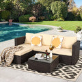 Oversize 5 Piece Wicker Patio Furniture Set Z7655