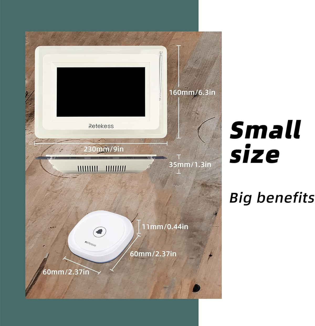 Wireless Caregiver Pager with 10 Call Button S777139