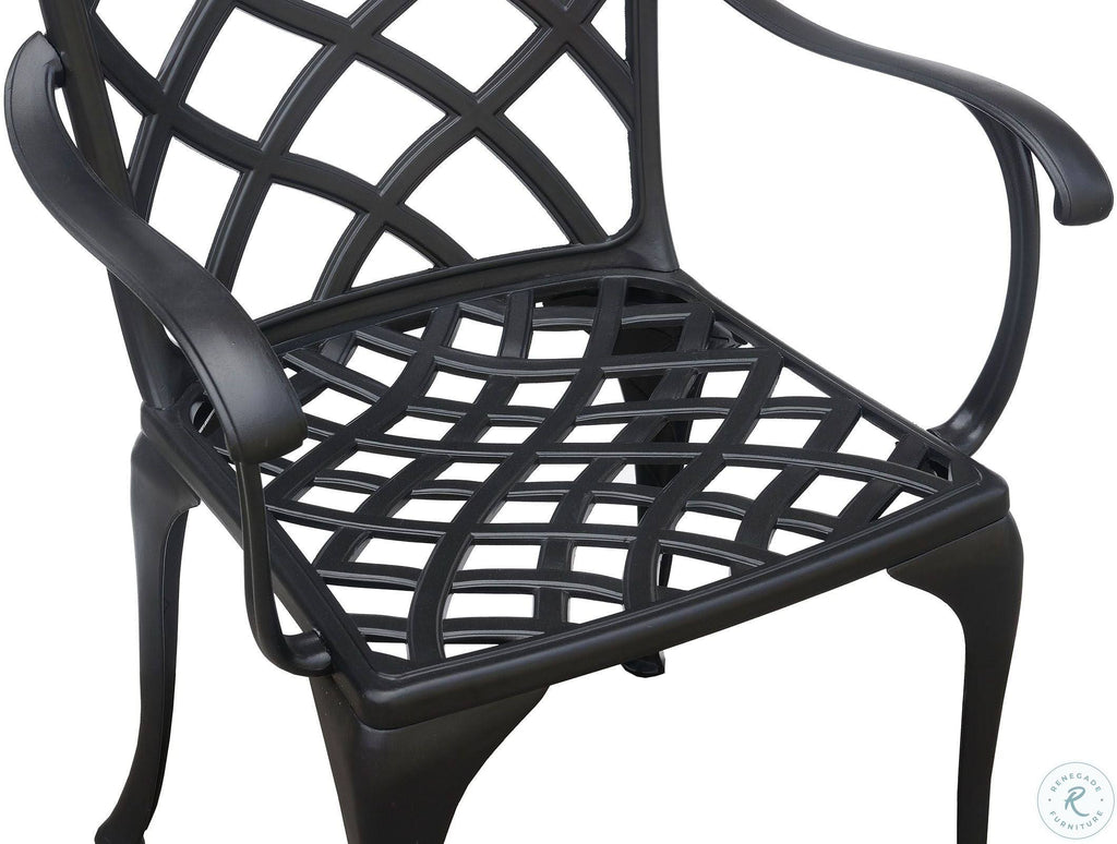 Black Bistro Table Set P235377