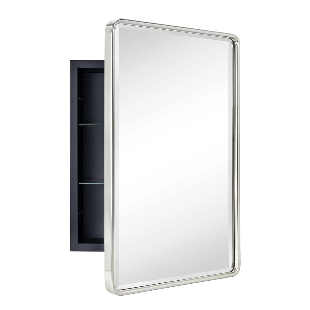 Recessed Metal Bathroom Medicine Cabinet with Mirror 24" x 16" A5612