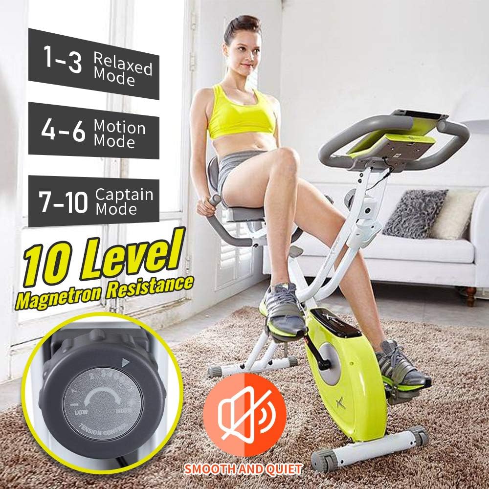 Folding Exercise Bike with LCD Monitor B275