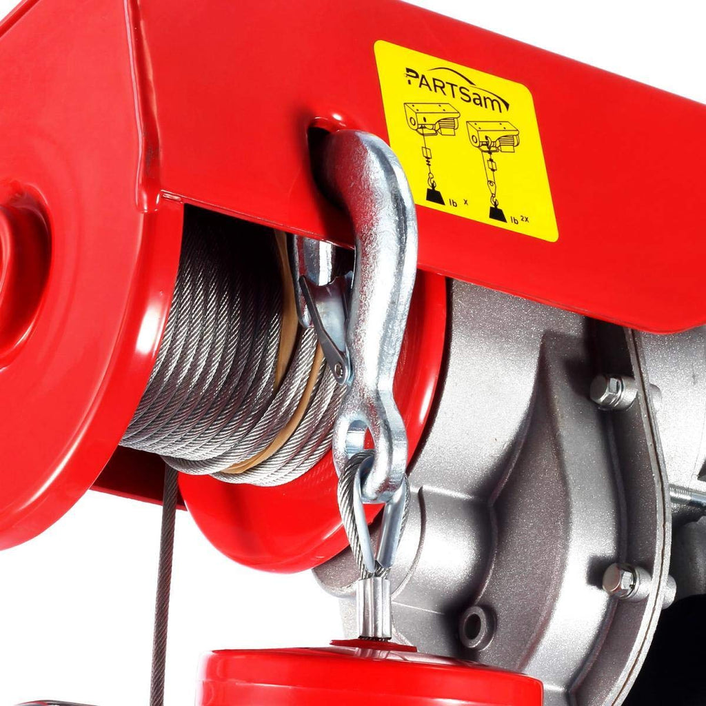 Electric Cable Hoist with Wireless Remote Control, 38ft Lift Height E9221