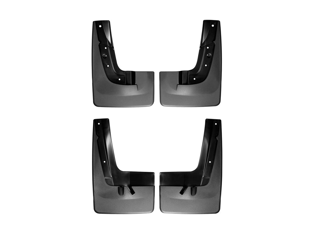 Black Splash Guard MudFlaps for GMC Acadia, Front & Rear Set H89404