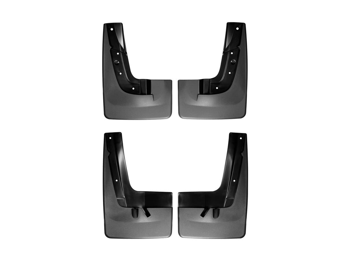 Black Splash Guard MudFlaps for GMC Acadia, Front & Rear Set H89404