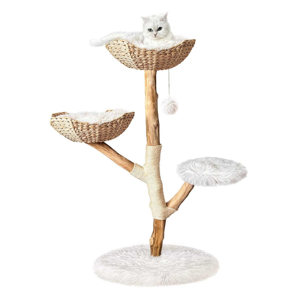 Modern Wooden Cat Tree Tower Q5666