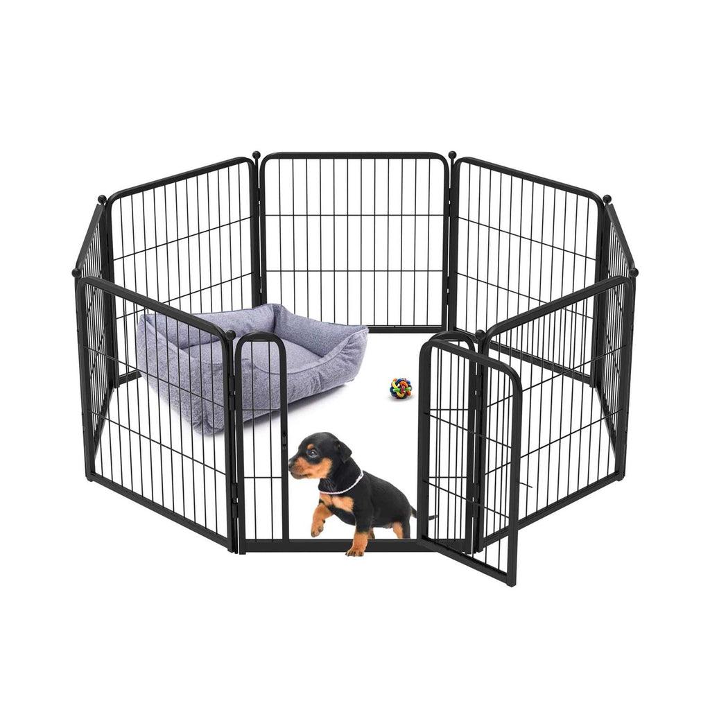 24 inch Dog Playpen with Silicone Foot Pads V9755