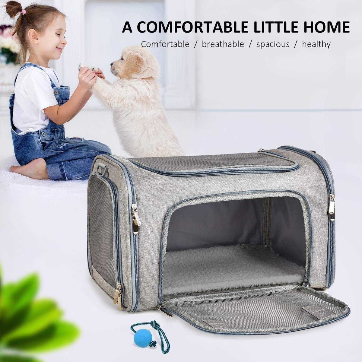 Cat Dog Pet Carrier for Small Medium Cats Puppies up to 15 Lbs E538471