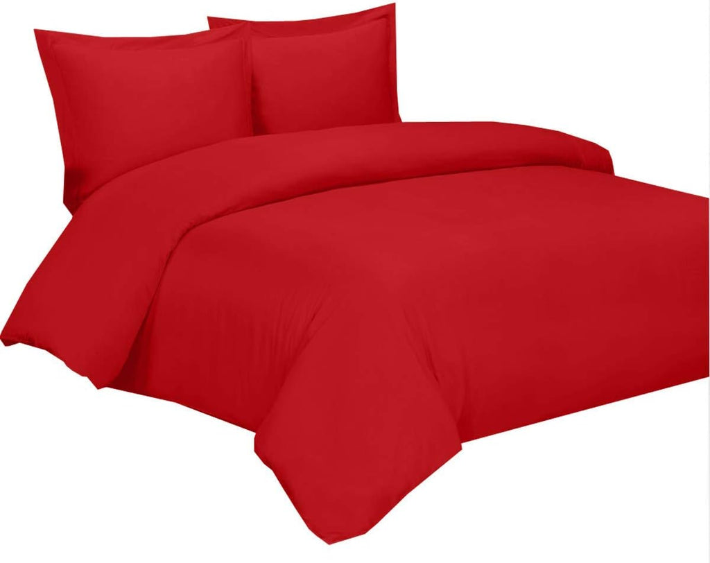 Bamboo Viscose Duvet Cover Set with Corner Ties, King / Cal King Size White H897626
