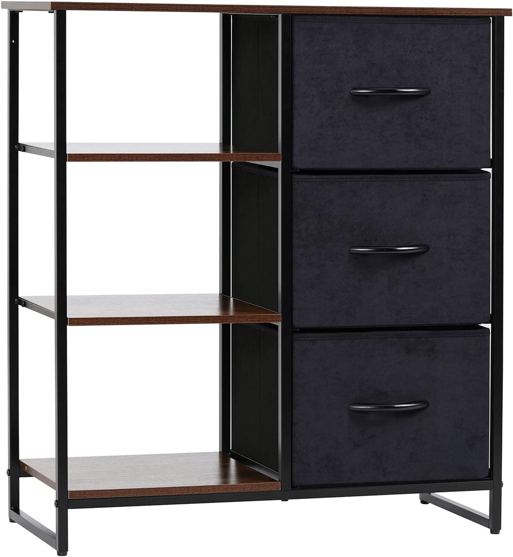 3 Drawer Dresser with Shelves J690