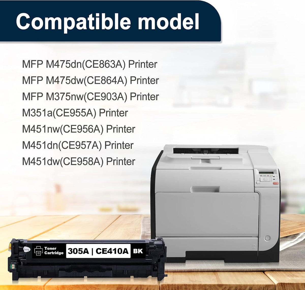 305A Toner 3 Pack Remanufactured Ink Cartridge Replacement S8916