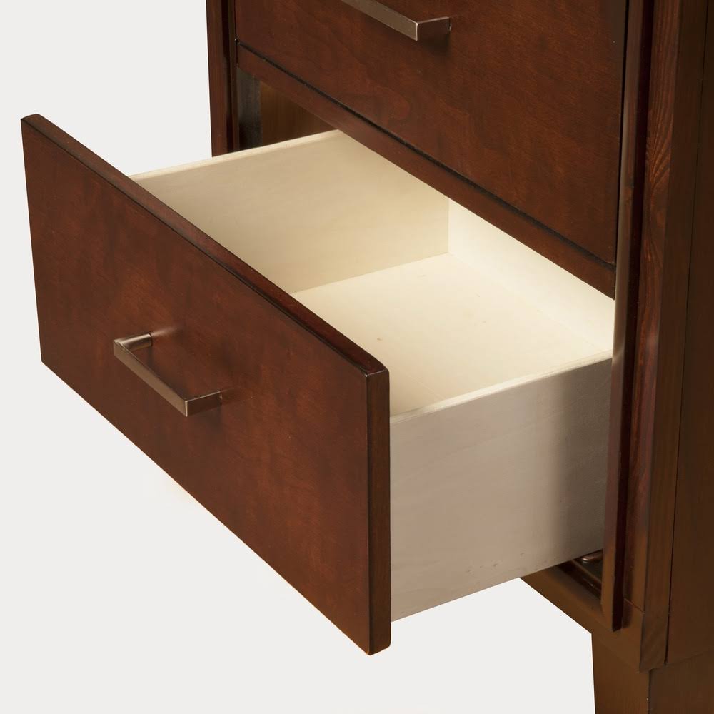 Cherry Solid Wood Nightstand 2 Drawer N222