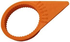 Orange 33mm Wheel Nut Indicator, QTY 72 P891