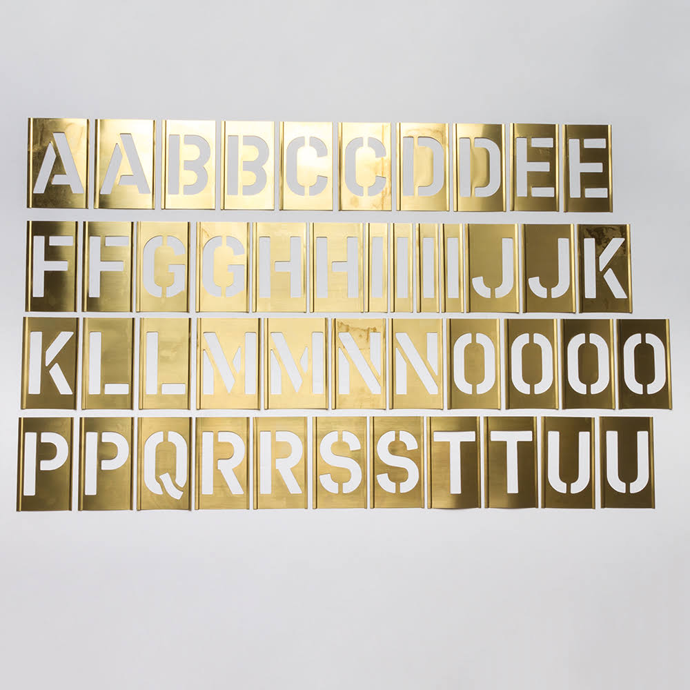 Interlocking Alphabet Stencils 76 Piece Set S835031