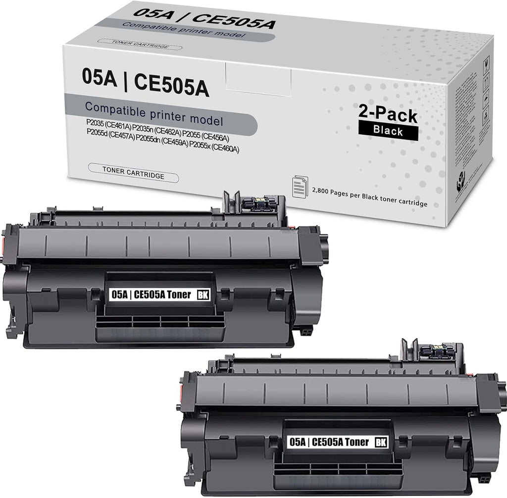2 Pack Black Toner Cartridge H55055