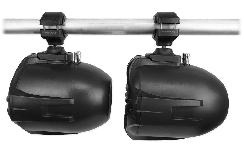 6.5 Black Marine Wakeboard Tower Speakers with Covers U9231