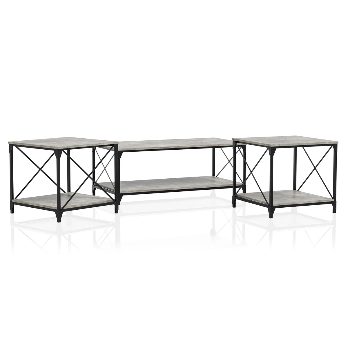 3-Piece Gray Coffee Table Set M6036