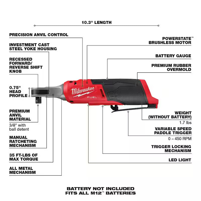 12V Lithium-Ion Brushless Cordless 3/8 in. Ratchet with Metric 6 Point Impact Socket Set Q8617