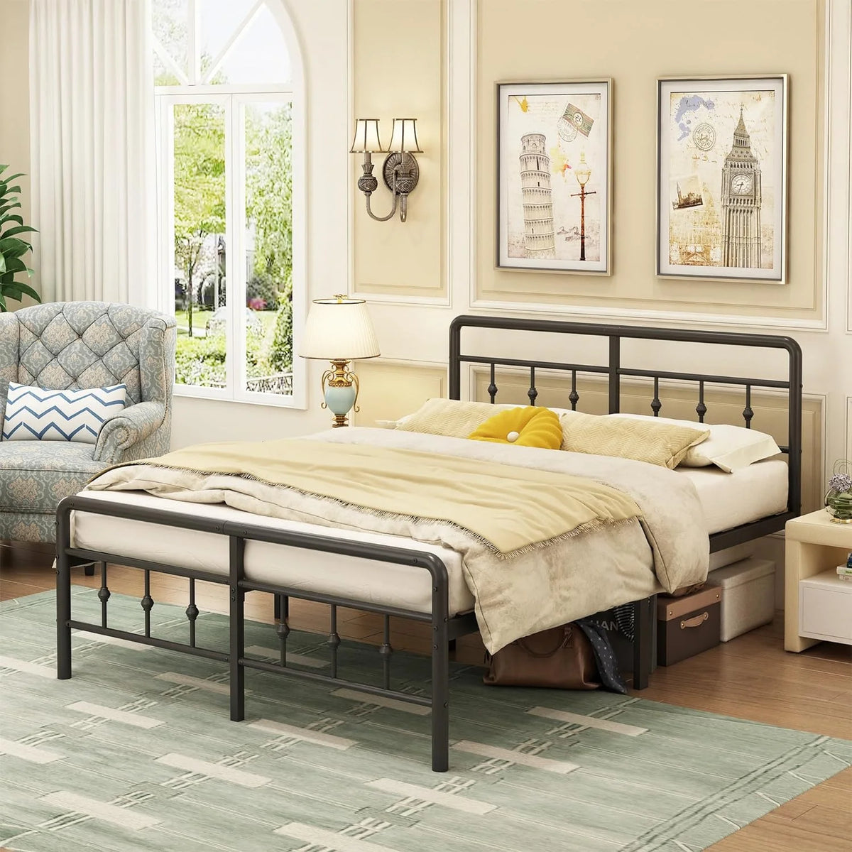 16 inch Twin XL Bed Frames with Headboard and Footboard B723405