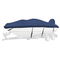 18&5& Navy Semi Custom Boat Cover for V-Hull Fish & Ski Boat with I/O V963
