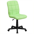 Green Quilted Office Swivel Chair M969