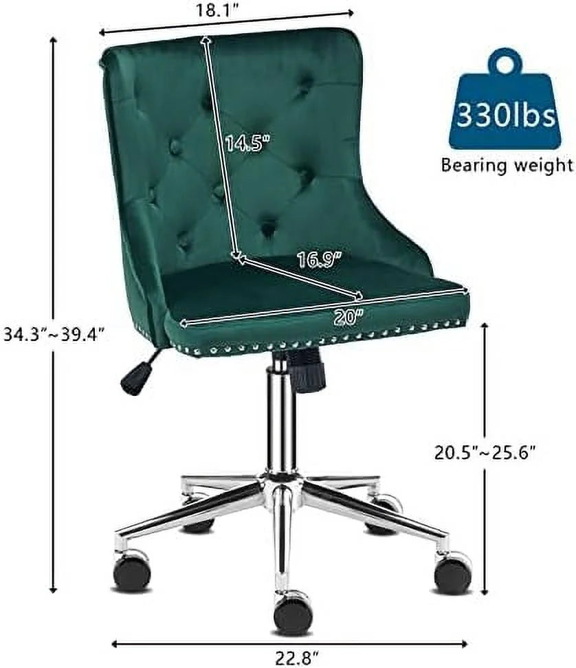 Microfiber Rustic Swivel Desk Chair with Wheels G613581