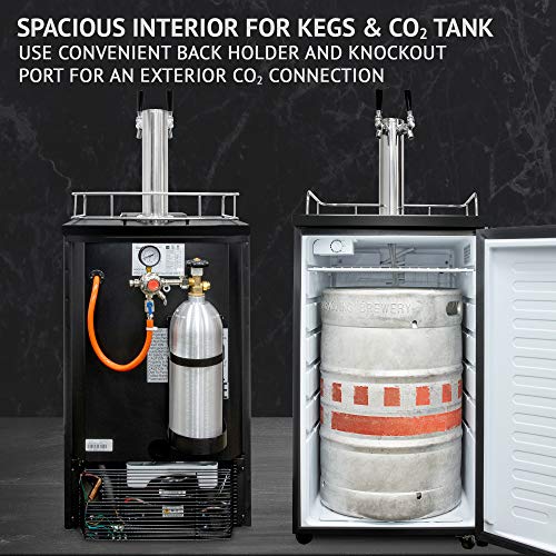 Full Size Dual Tap Draft Beer Dispenser F995