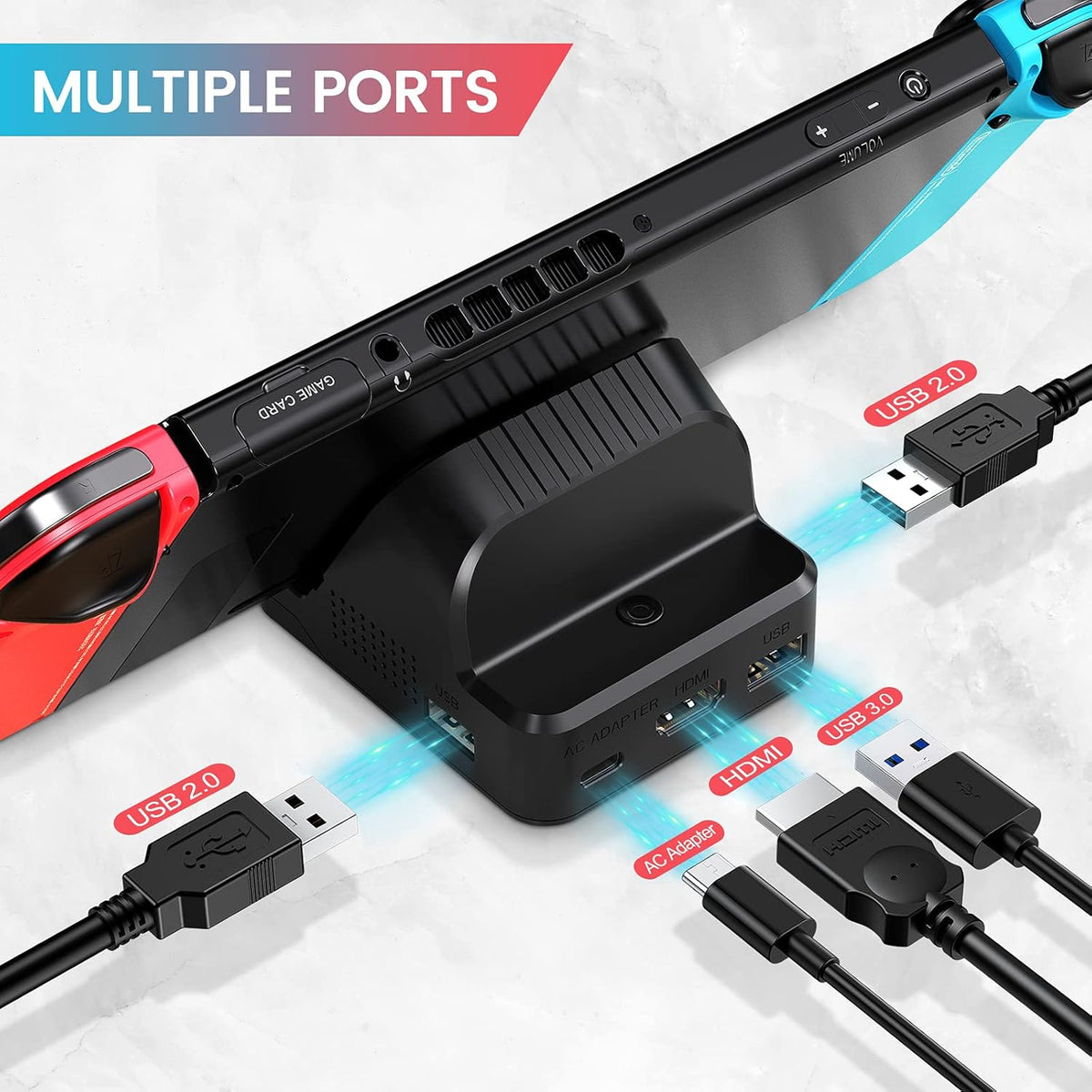 4K HDMI Portable Docking Station with Cooling Fan and USB 3.0 Port B339